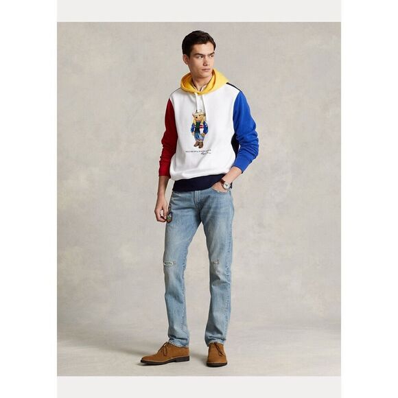 NWT Polo Ralph Lauren Polo Bear Colorblocked Fleece Hoodie SizeXXL #2G414 - Picture 1 of 15